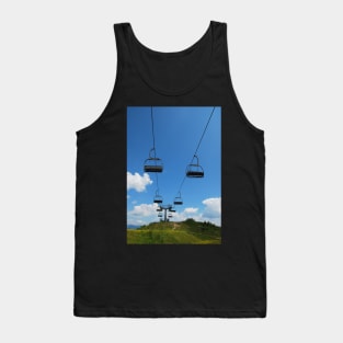 Ski Lift on Monte Zoncolan in Summer Tank Top